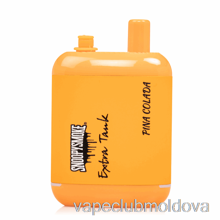Kit Vape Pod Snoopy Smoke Extra Rezervor 2 15000 Pina Colada De Unică Folosință